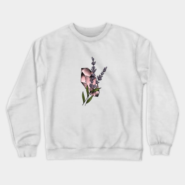 Lavender crystals Crewneck Sweatshirt by NicoleHarvey